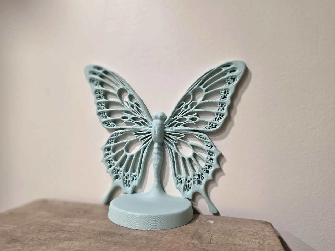 Elegant Lace Butterfly Table Decor view 2