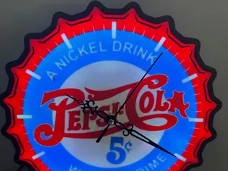 Pepsi Lightbox Clock