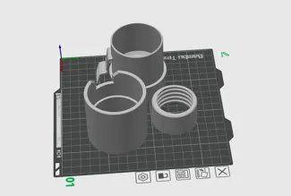 Parkside vacuum adapter + cyclone adapter