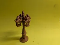 Vieux lampadaire miniature — figurine de décor — photo 3