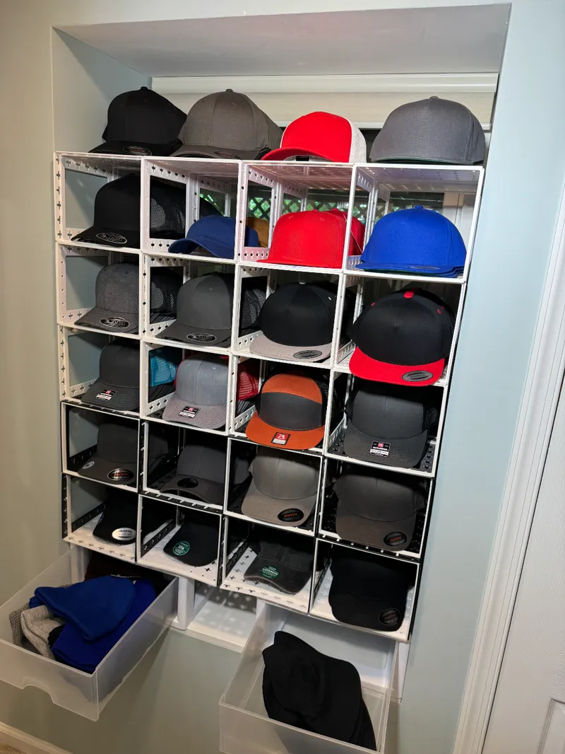 Printy Panels for Hat cubby /rack storage display