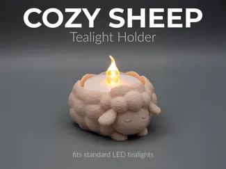 Cozy Sheep - Tealight Holder