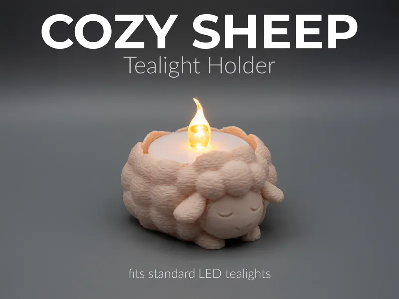 Cozy Sheep - Tealight Holder