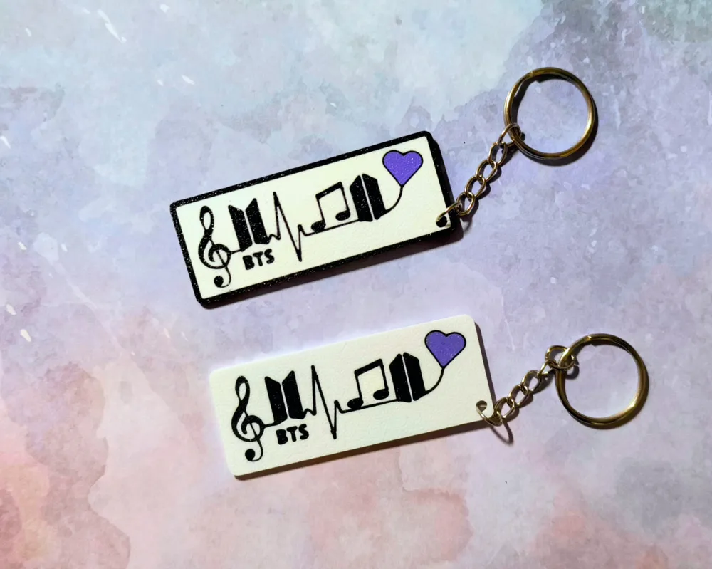 Keychain BTS - Free 3D Print Model - MakerWorld
