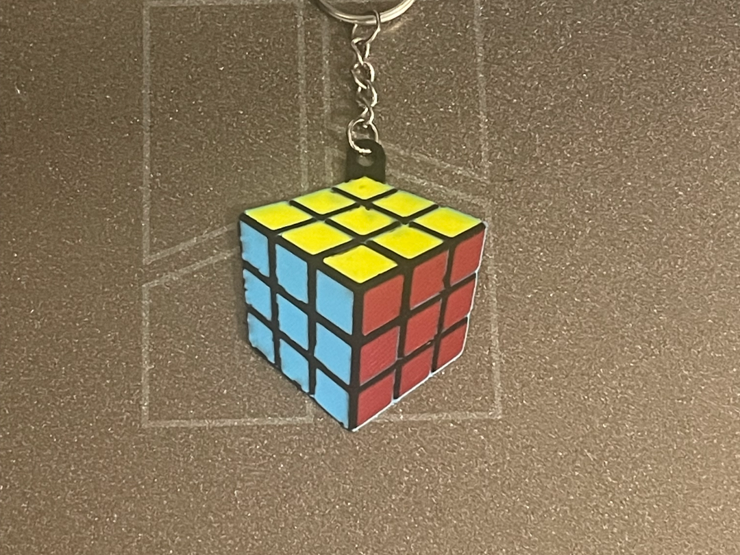 Rubik's Cube Keychain