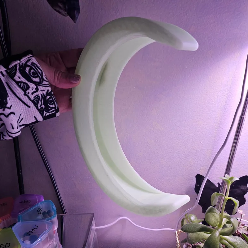 Moon hanging planter