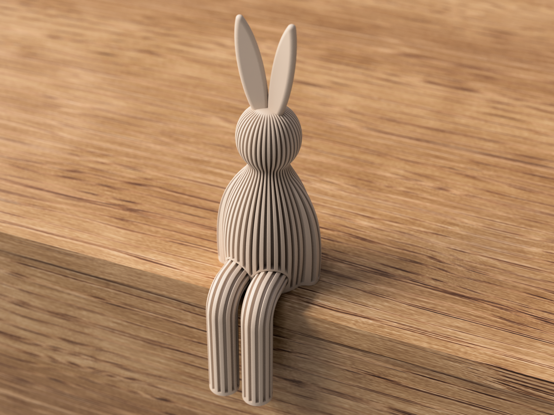 Miniatura 1 do modelo 3D Shelf Sitting Easter Bunny