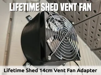 Lifetime Shed Vent 14cm fan adapter