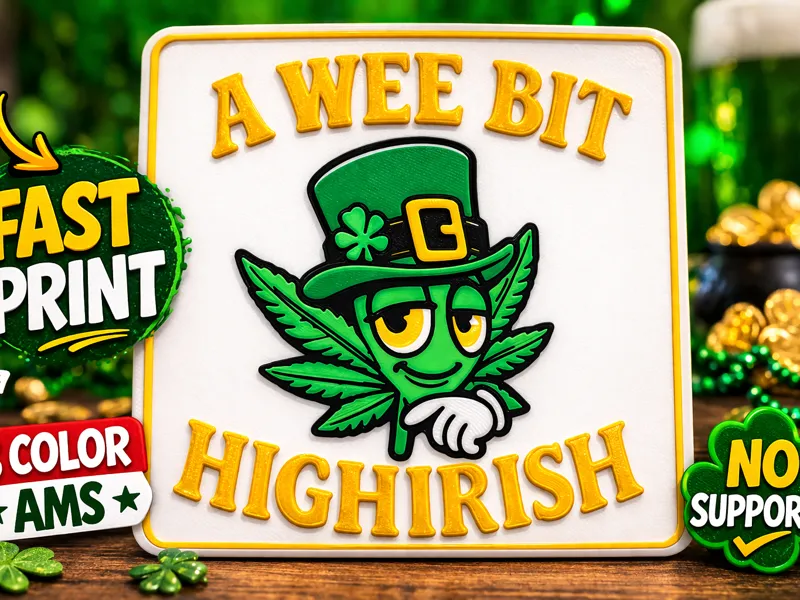 High Irish St Patrick’s Day Sign – Fast AMS Print