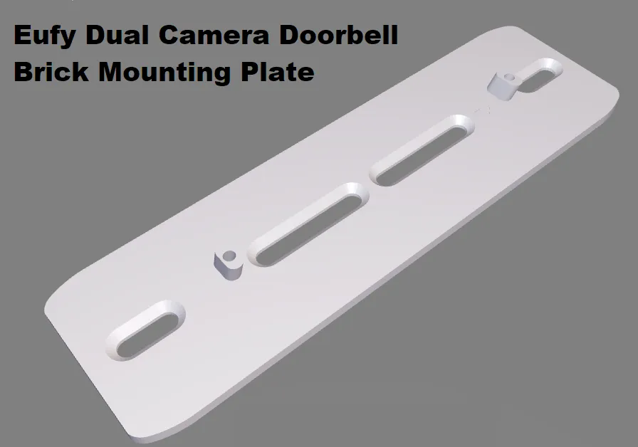 Support et cales pour sonnette caméra Eufy Dual