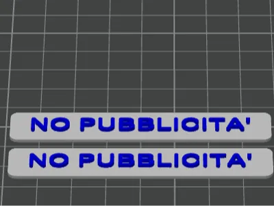 no advertising label