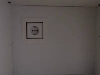 cutout cover for IKEA cabinet back wall