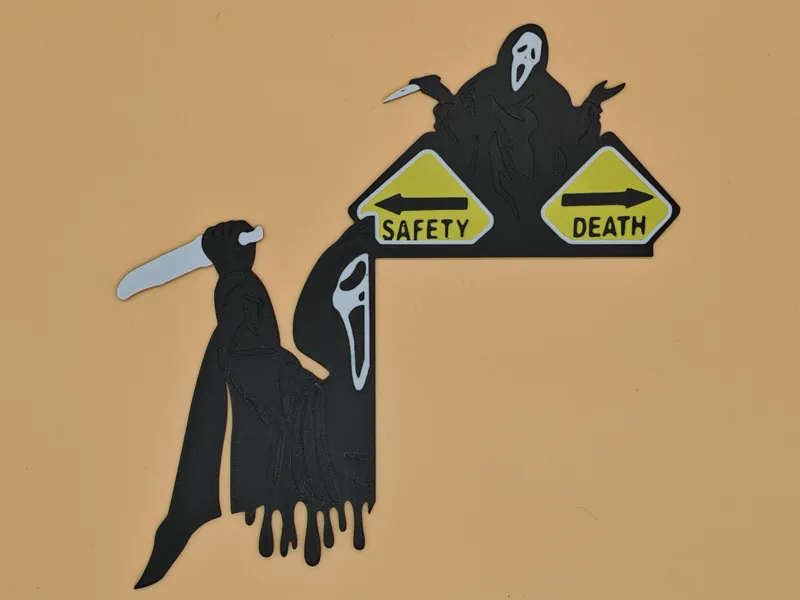 Ghostface Scream Ecken Deko Türe