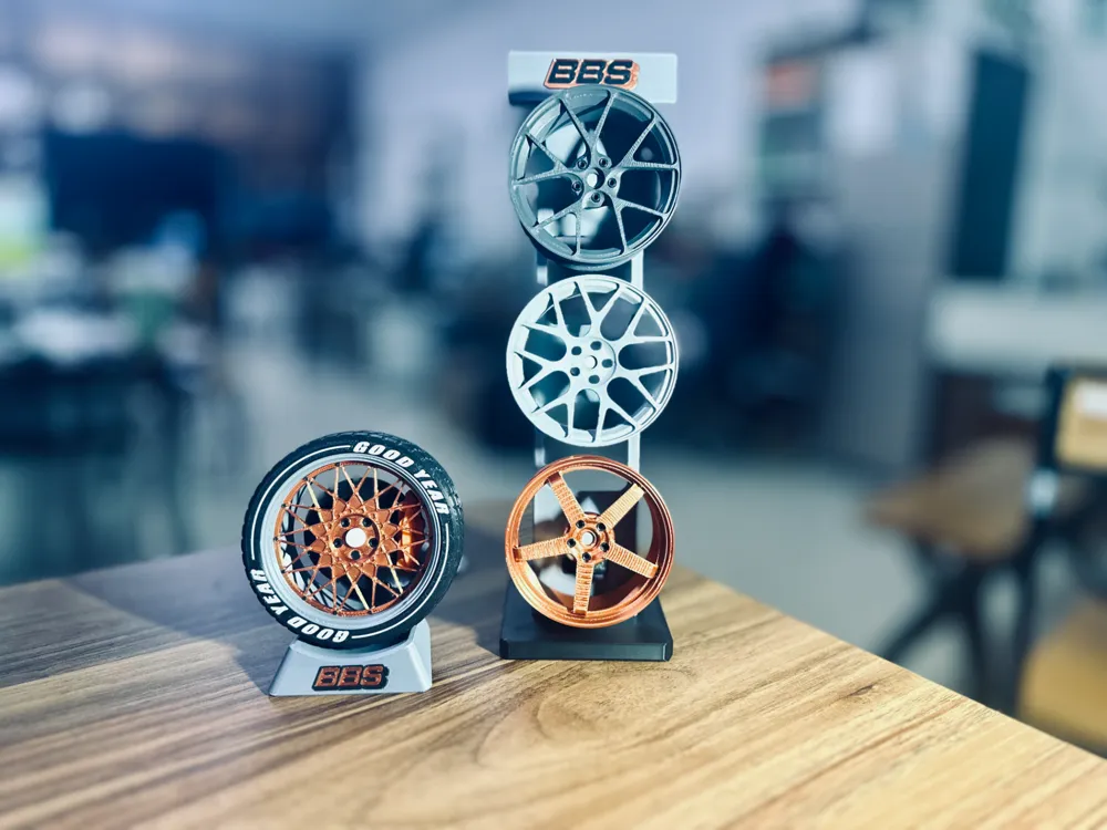 BBS Wheel Desktop Decoration Set by WEIWAY MakerWorld