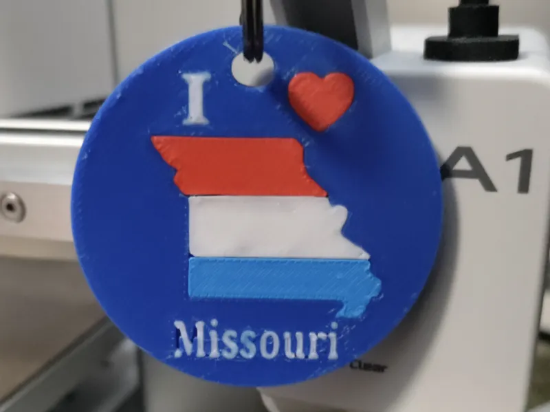 I Love Missouri Keychain