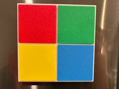 Microsoft logo fridge magnet AMS