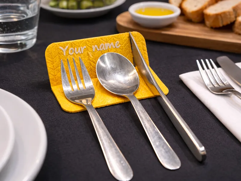 Personalized Placeholder Cutlery Holder