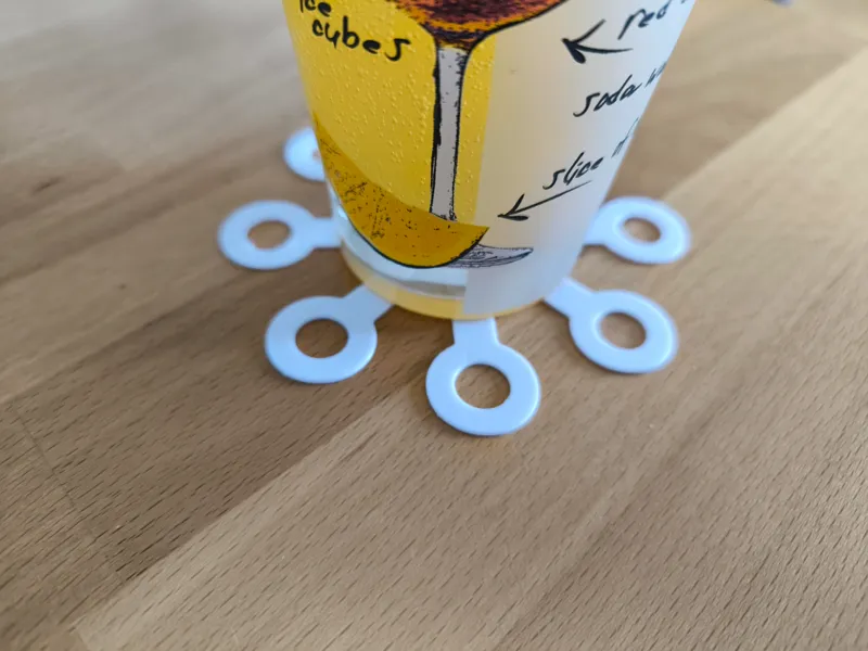Table protector beverage coaster