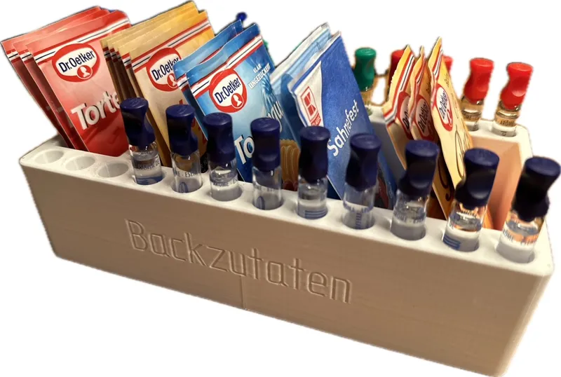 Ablage Backzutaten