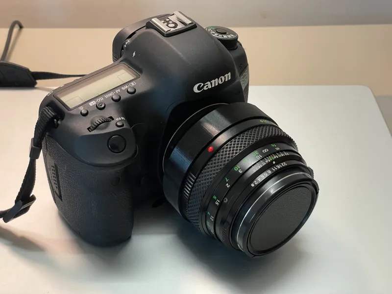 Bronica ETR to Canon EF Convertor