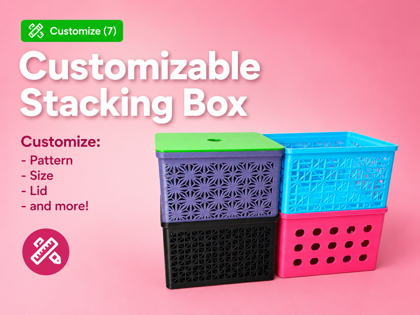 Customizable Stacking Box Version 2