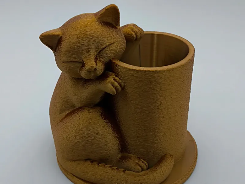 Sleeping Cat Pen Holder ( No Support)