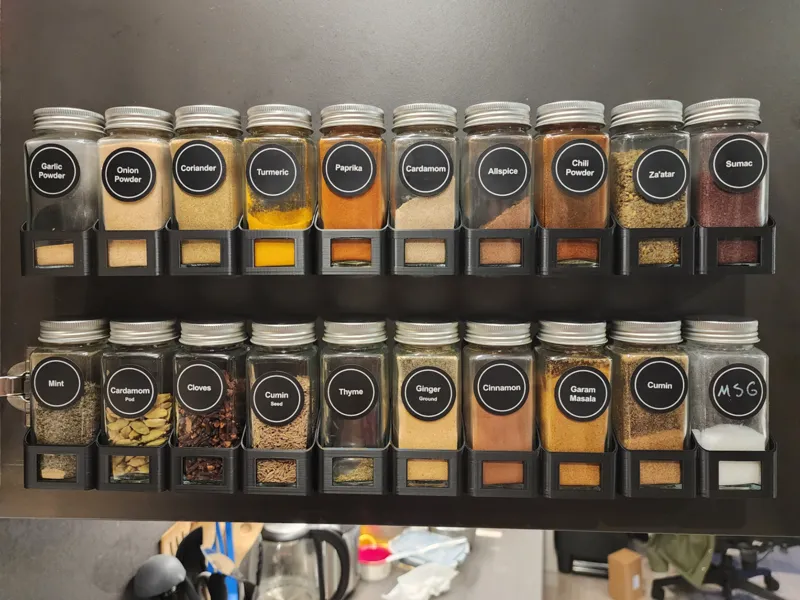Cabinet Door Square Spice Rack