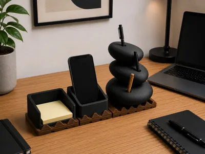 Moku Zen Rocks Pen Holder