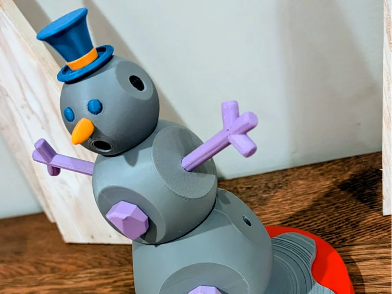 Modular Snowman figure/pencil holder