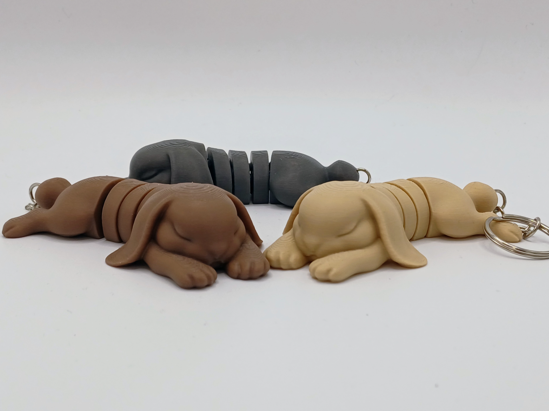 Flexi Bunny Keychain