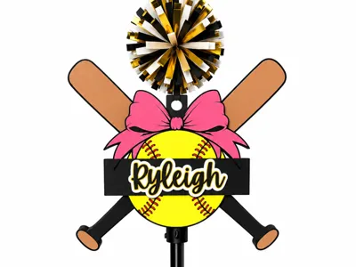 Personalized Softball Spirit Stick