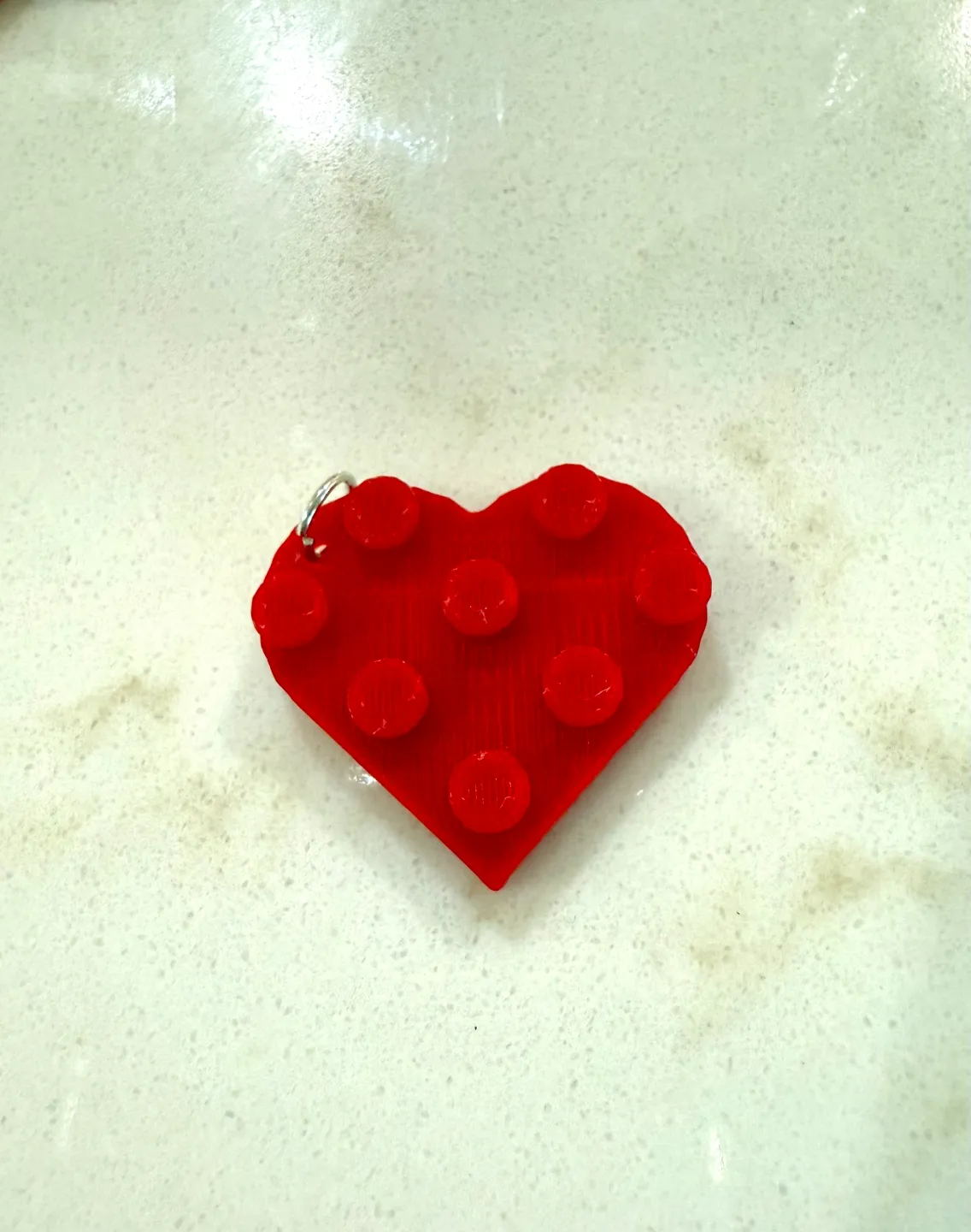 Brick LEG0 Heart Necklace or Earrings view 3