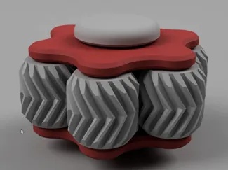 Gear Fidget Toy 05 - The Flat Hexagon With a Spin