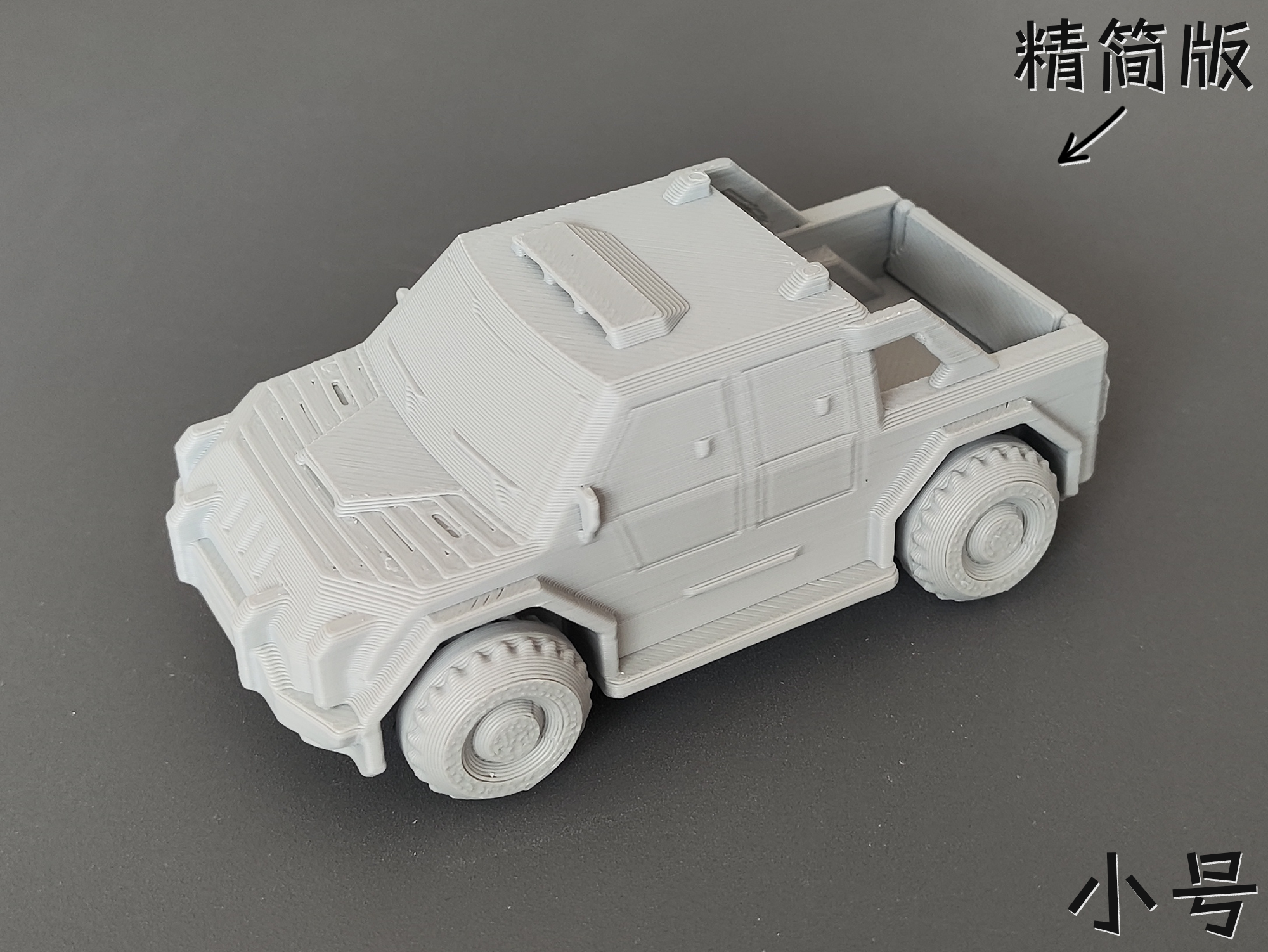 Miniatura 3 do modelo 3D 双款式：皮卡，分盘双色/单色精简版（无支撑，无需五金件）