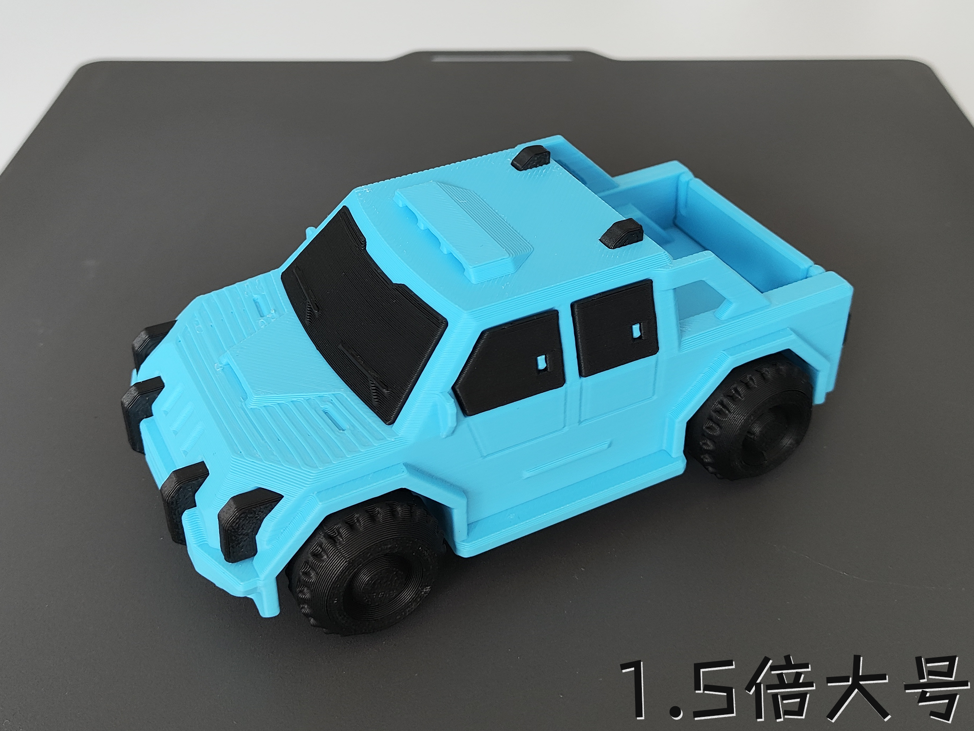 Miniatura 2 do modelo 3D 双款式：皮卡，分盘双色/单色精简版（无支撑，无需五金件）
