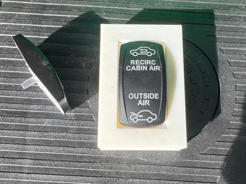 Laser engraving jig Contura style rocker switch
