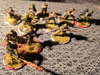 Squad base ring, Bolt action, war, 40k