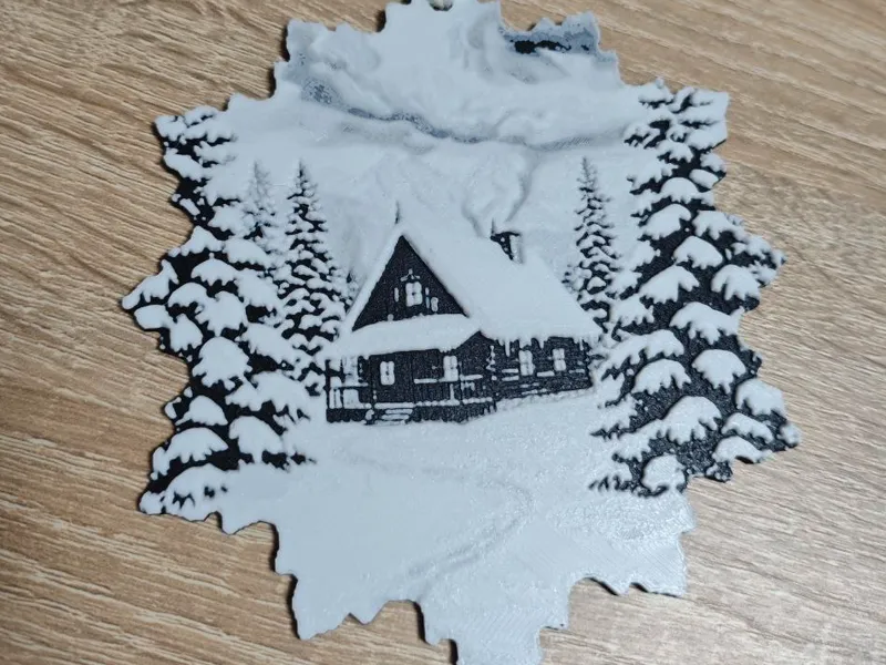 Decorazione natalizia/Fiocco innevato Natalizio