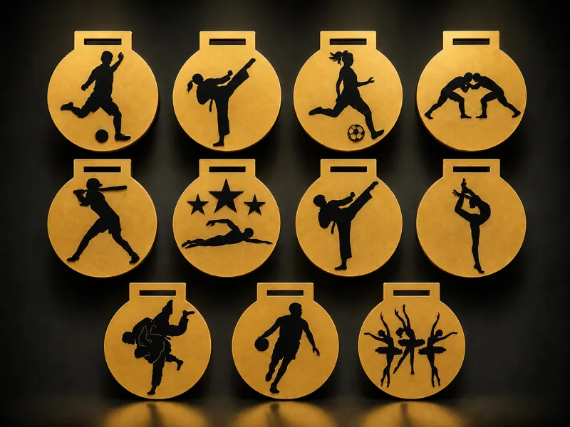 Sports Medals Collection Award Print Your Medals