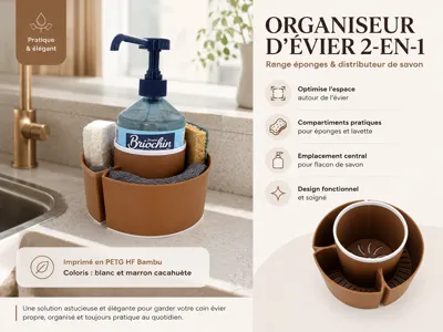 2-in-1 Sink Organizer