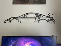 Décoration murale Porsche 911 (1 mètre) — photo 3