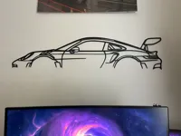 Décoration murale Porsche 911 (1 mètre) — photo 1