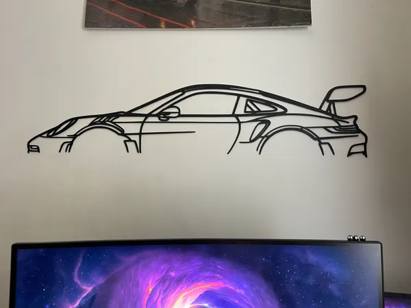 Décoration murale Porsche 911 (1 mètre)