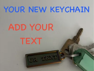 Custom Keychain with Your Text