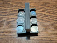 0.2mm layer, 2 walls, 10% infill, Token holder Only