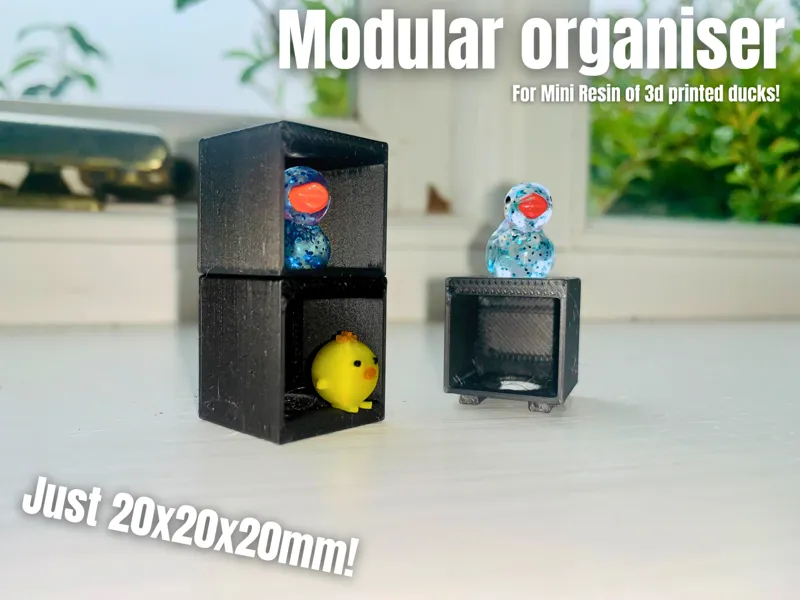 Modular Stackable 20mm Display for Resin Ducks