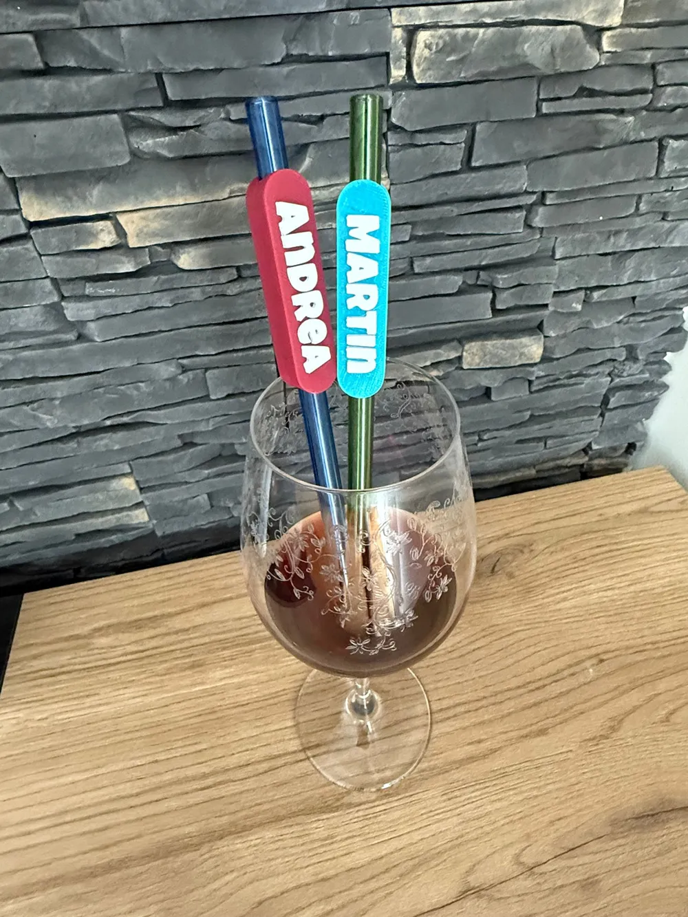 Customizable name tag for straws - Free 3D Print Model - MakerWorld