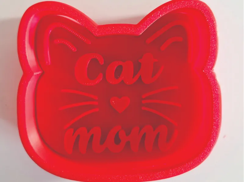 Cat Mom Cookie Cutter & Stamp
