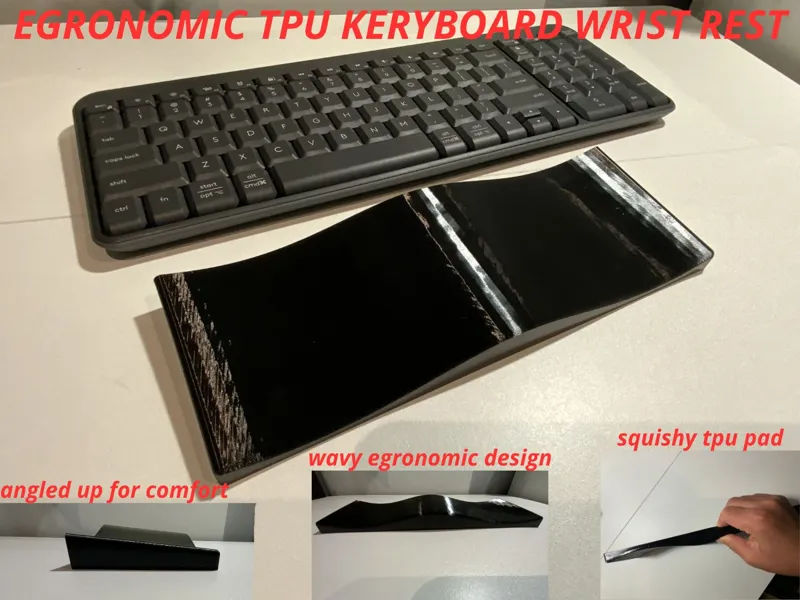 Ergonomic TPU Keyboard Wrist Rest