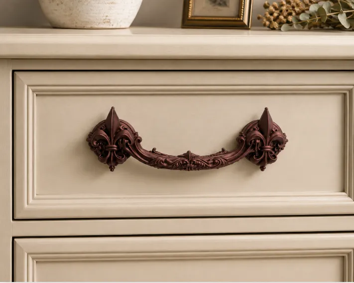 Ornate Victorian Cabinet Handle – 96mm view 2